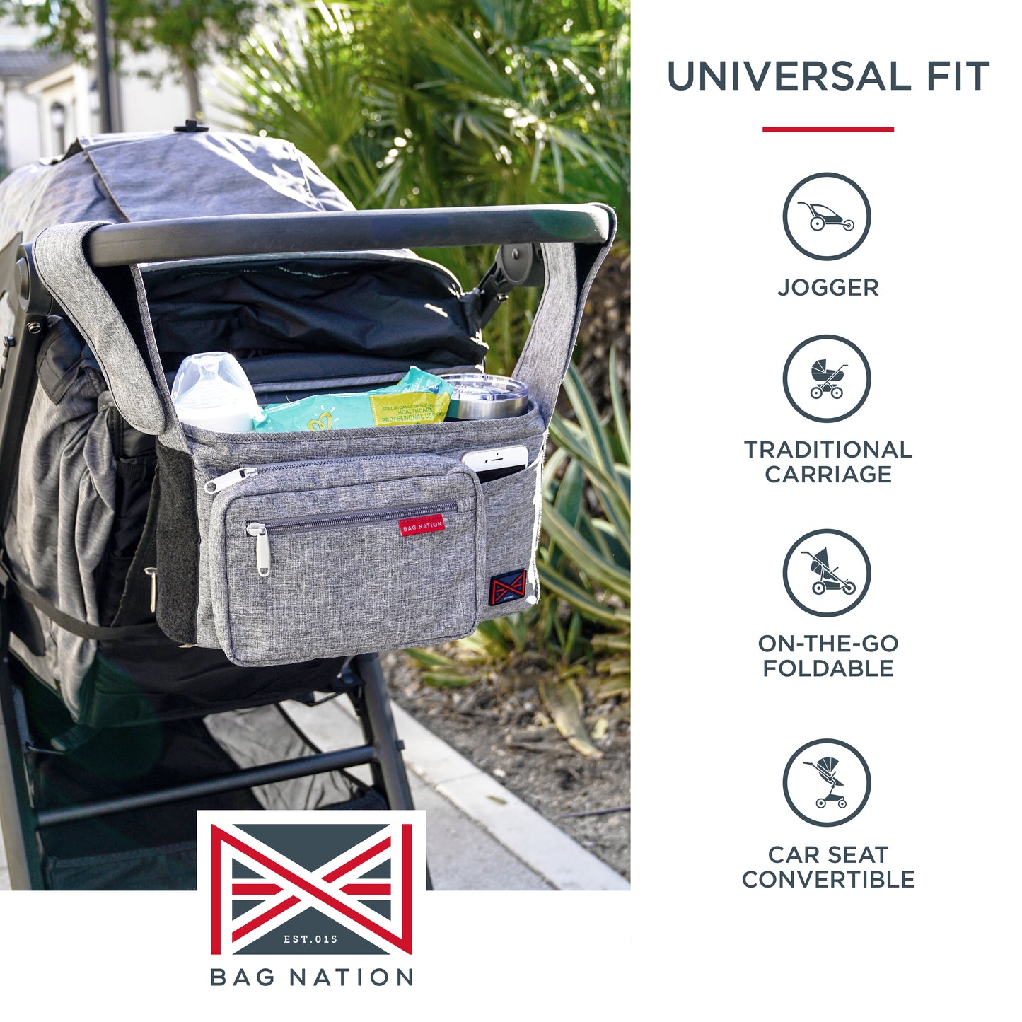 Bag Nation - Universal Stroller Organizer